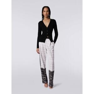Missoni classic two-tone trousers with snake motif and lurex XS and NWT